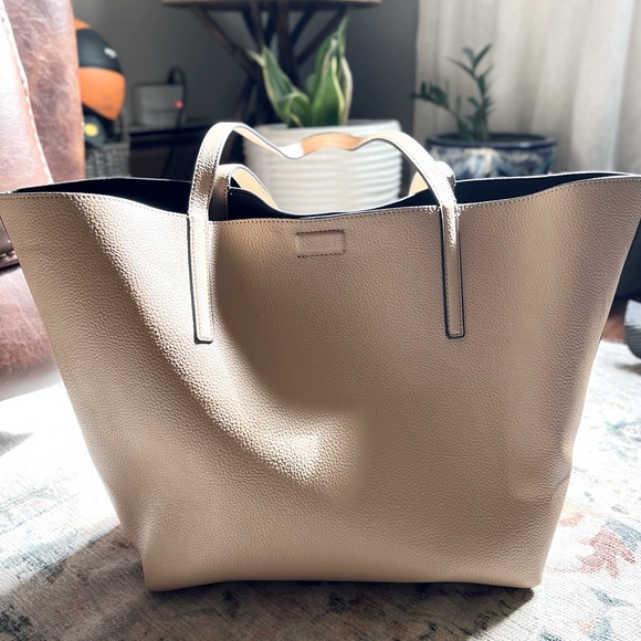 Calvin Klein Tote | Handbag | Beige | Reversible - Picture 1 of 10